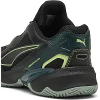 Puma Solarstrike 4 Handball Shoes Men, Shoes, Black/Green Terrain/Fizzy Light, 40.5