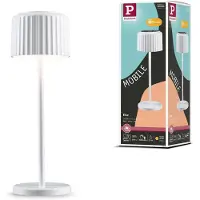 Paulmann LED-solcelledrevet bordlampe Else, hvit, IP44, dimbar