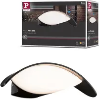 Paulmann utendørs LED-vegglampe Mesana, antrasitt 24 cm aluminium IP44