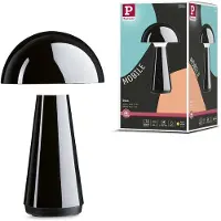 Paulmann Onzo LED-bordlampe med batteri, svart, 3-trinns dimbar, IP44