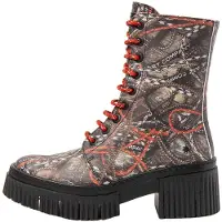 Art for woman. 11375F2J1003_ESP Gray York 1375F ankle boots (39), Fabric, 3 to 5 cm, Laces, Casual, Grey