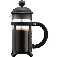 Bodum JAVA, Fransk Presse, 0,35 l, Svart, Gjennomsiktig, Glass, Rustfritt stål
