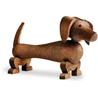Kay bojesen Trefigur - Dachs - 18 cm - Valnøtt - - OneSize - Dekorasjon
