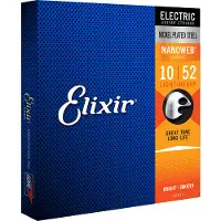 Elixir 12077 NANOWEB Light Heavy Strings 10-52