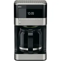 Braun PurAroma 7 KF 7120 - Kaffemaskin - 12 kopper - rustfritt stål / svart