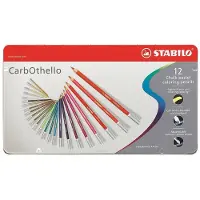 Stabilo Arty CarbOthello pastellblyant i metalleske - 12 stk. assorterte farger