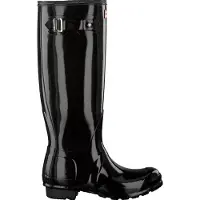 Hunter for woman. WFT1000RGL Original Tall Gloss boots black (40/41), Flat, None, Casual