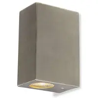 QAZQA Moderne vegglampe aluminium 2-lys IP44 - Baleno