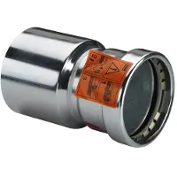 Viega Prestabo reduktion muffe / nippel 76,1x54mm af galvaniseret stål SC-contur