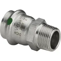 Viega Inox overgang 1x35 mm Inox, rustfri stål, muffe/nippel, SC-Contur