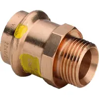 Viega Profipress G overgang 28 x 34 muffe/nippel rødgods