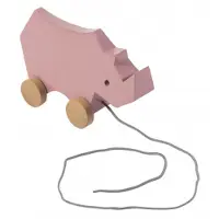 Sebra Leker på hjul - Neshorn - Rosa - - OneSize - Leker på hjul