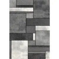 Nordstrand Gulvteppe - 120x170 cm - Grå med mønster - Brilliance -