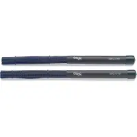 Stagg Black Nylon Brushes with Rubber Handles