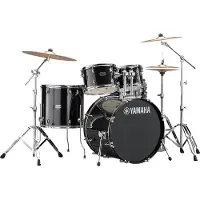 Yamaha Rydeen 22" Drum Kit w/Cymbals Black Glitter