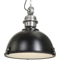 Steinhauer Bikkel hengelampe, Ø 42 cm, svart, metall, glass, E27