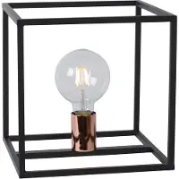 Lucide Arthur bordlampe med metallramme, svart