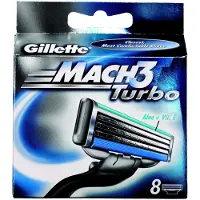 Gillette Mach3 Turbo Men's Razor Blades 8 Count