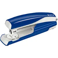 Leitz - Stiftemaskin - 40 ark / 4 mm - 24/6, 26/6, 24/8 - plast, metall - blå