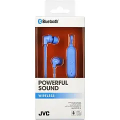 JVC HA-FX21BT - Ørepropper med mikrofon - i øret - Bluetooth - trådløs - blå-2