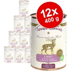 Terra canis Light 6 x 400 g - Kalkun med selleri, ananas og tindvedbær-2