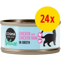 Cosma Økonomipakke Nature 48 x 70 g - Kyllingbryst & tunfisk-4