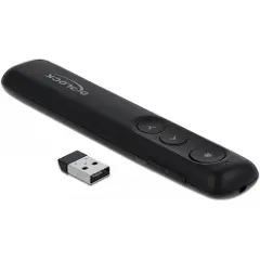 DeLOCK - Presentasjonsfjernstyring - 5 knapper - RF - svart-1