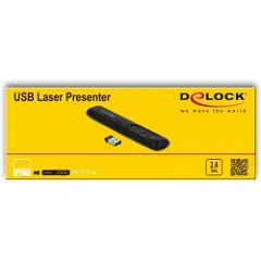 DeLOCK - Presentasjonsfjernstyring - 5 knapper - RF - svart-3