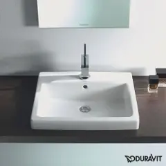 Duravit Vero vask 55 cm til nedfældning med hanehul-5