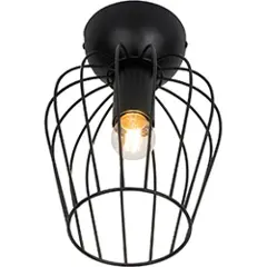 QAZQA Moderne taklampe sort ledning - Palica-2