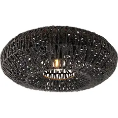 QAZQA Retro taklampe sort 50 cm - Lina-1