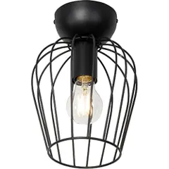 QAZQA Moderne taklampe sort ledning - Palica-1