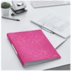 Leitz WOW - Ringperm - for A4 (210 x 297 mm) - kapasitet: 190 ark - metallisk rosa-5