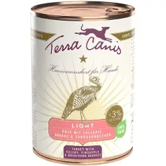 Terra canis Light 6 x 400 g - Kalkun med selleri, ananas og tindvedbær-1