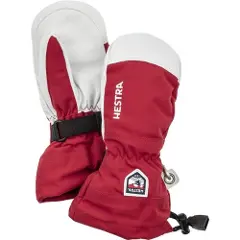 Hestra Army Leather Heli Ski Jr, Skivotter, Junior, Red-4