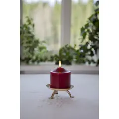 Star Trading Star TradingLED Kubbelys Flamme 9,5 cmRødLysFra Homeroom-4