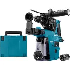 Makita bore- mejsel-hammer 18V - DHR243ZJW - SDS - MAKPAC kuffert - u/batterier og lader - SOLO-3