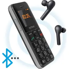 Myphone Halo Easy Mobiltelefon Svart og sølv-3