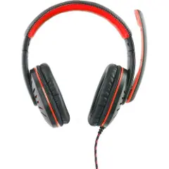 Esperanza Spillhodetelefoner Crow EGH330R, svart-røde, 2x 3,5 mm-3