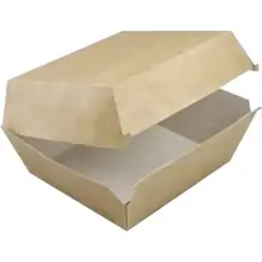 Antalis Burgerboks 120x120x82 mm Kraft brun/hvid,2 pk x 120 stk/krt-1