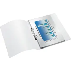 Leitz WOW - Ringperm - for A4 (210 x 297 mm) - kapasitet: 190 ark - blå metallic-2