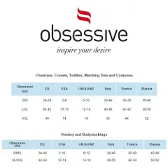 Obsessive S307 XL/XXL, Strømper, Voksen, Hunkjønn, Sort, Monokromatisk, XL/XXL-4