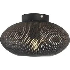 QAZQA Oriental taklampe svart med gull 25 cm - Radiance-2