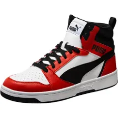 Puma Rebound Sneakers, Shoes, White/Black/Red, 36-1