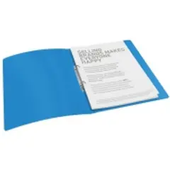 Esselte Vivida - Ringperm - bokryggbredde: 25 mm - for A4 - kapasitet: 100 ark - blå, gjennomskinnelig-2