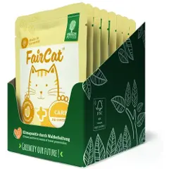 Green Petfood FairCat Våtfôrposer - 8 x 85 g Care-2