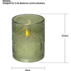 Star Trading Star TradingLED Kubbelys Flamme Leaf 12,5 cmGrønnLysFra Homeroom-2