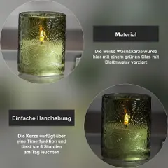 Star Trading Star TradingLED Kubbelys Flamme Leaf 12,5 cmGrønnLysFra Homeroom-5