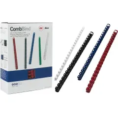 GBC Spiral CombBind 6mm A4 21R, A4, Blå, 30 ark, 6 mm-4