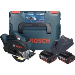 Bosch GKM 18V-50 Professional - Sirkelsag - trådløs - 136 mm - 2 batterier, inkludert lader - 18 V-3